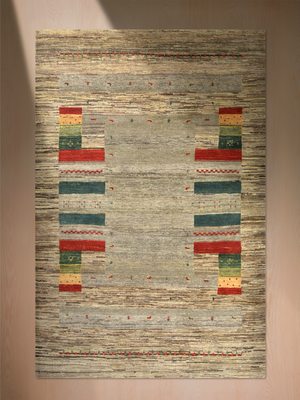 Soran Hand-Knotted Gabbeh Wool Rug – Brown Melange