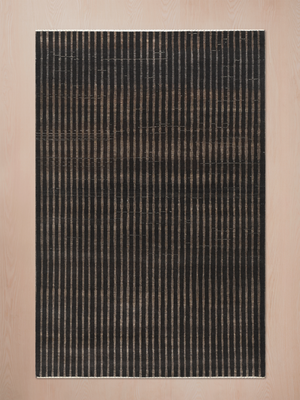 Darvan Hand-Knotted Wool Rug – Charcoal