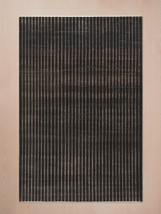 Darvan Hand-Knotted Wool Rug – Charcoal