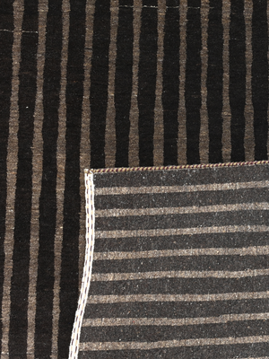Darvan Hand-Knotted Wool Rug – Charcoal