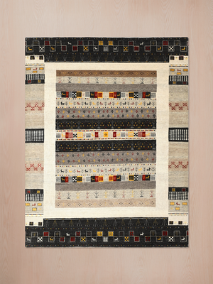 Kalam Hand-Knotted Wool Rug – Multi