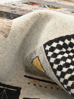 Kalam Hand-Knotted Wool Rug – Multi