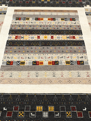Kalam Hand-Knotted Wool Rug – Multi