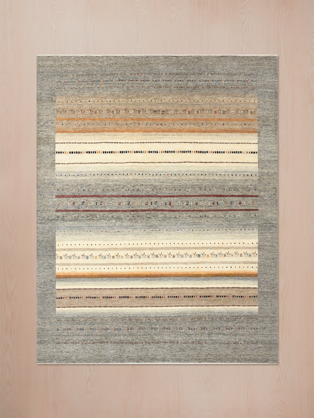 Mardan Hand-Knotted Wool Rug – Grey Melange