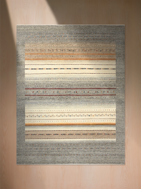 Mardan Hand-Knotted Wool Rug – Grey Melange