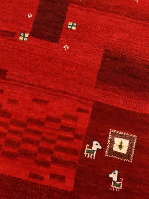 Varan Hand-Knotted Wool Rug – Red