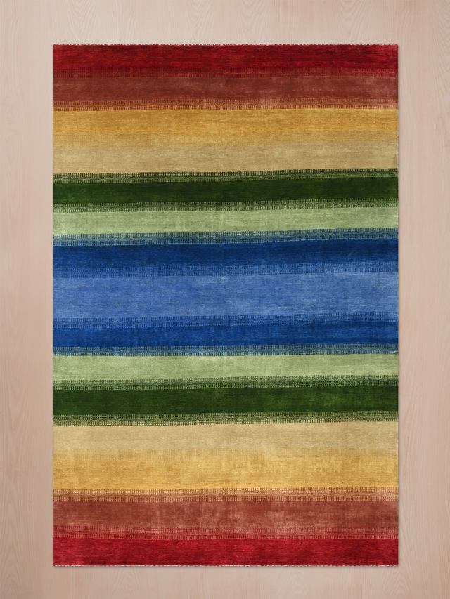 Jalav Hand-Knotted Wool Rug – Multi