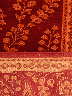 Sarukh Hand-Knotted Wool Persian Rug - Red