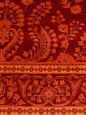 Sarukh Hand-Knotted Wool Persian Rug - Red