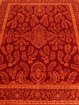 Sarukh Hand-Knotted Wool Persian Rug - Red
