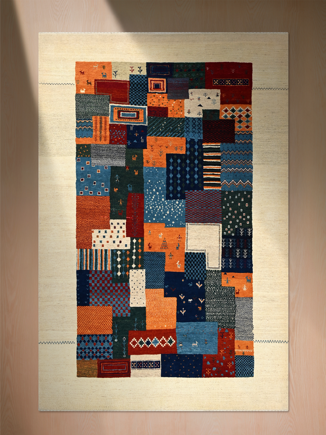 Golan Hand-Knotted Wool Rug – Multi