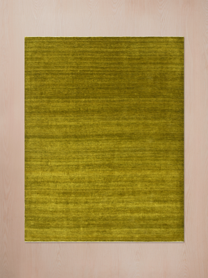 Selka Hand-Knotted Wool Rug - Green Envy
