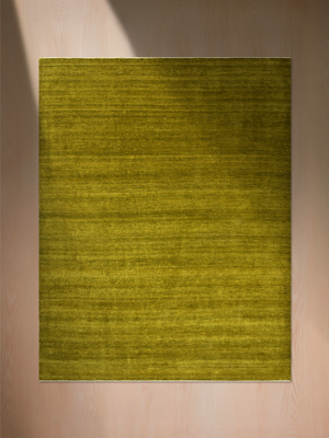 Selka Hand-Knotted Wool Rug - Green Envy