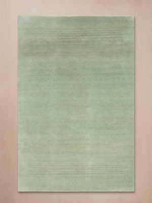 Mirel Hand-Knotted Wool Rug - Celadon Green