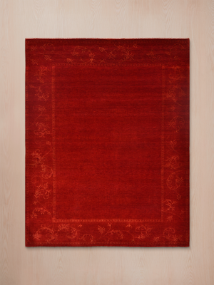 Kaevan Hand-Knotted Wool Rug - Red