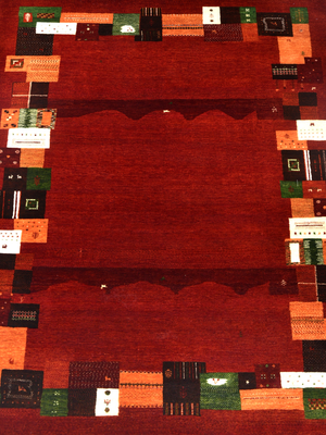 Zavan Hand-Knotted Wool Rug – Red