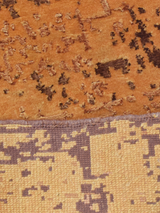 Arlune Hand-Knotted Bamboo Silk Blend Rug - Rust