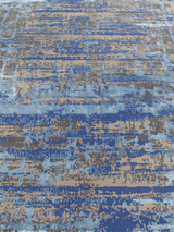Elvorn Hand-Knotted Bamboo Silk Blend Rug - Blue