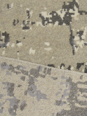 Sorvane Hand-Knotted Bamboo Silk Blend Rug - Khaki
