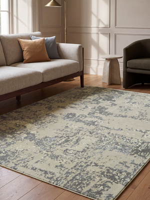 Sorvane Hand-Knotted Bamboo Silk Blend Rug - Khaki