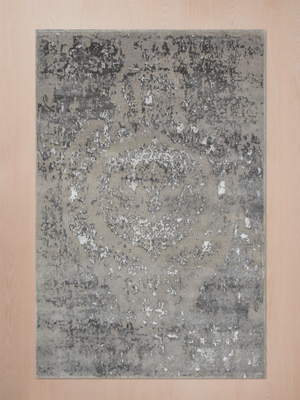 Selwyn Hand-knotted Wool & Bamboo Silk Rug - Brown