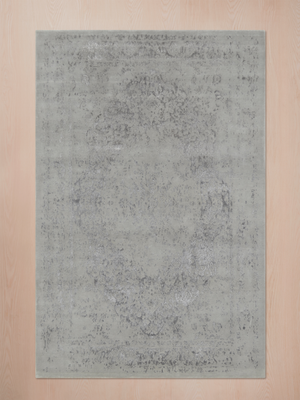 Mirel Hand-knotted Wool & Bamboo Silk Rug - Grey