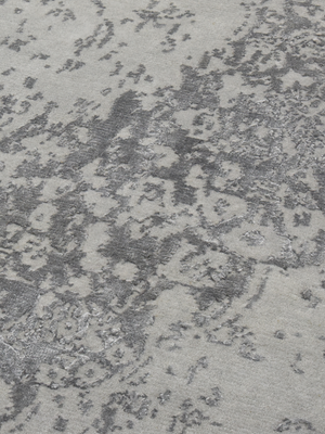 Mirel Hand-knotted Wool & Bamboo Silk Rug - Grey