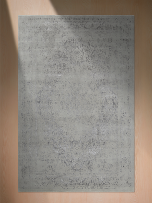 Mirel Hand-knotted Wool & Bamboo Silk Rug - Grey