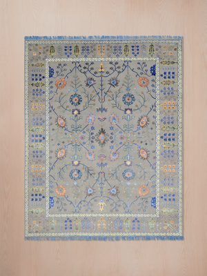 Velira Hand-Knotted Bamboo Silk Blend Persian Rug - Brown