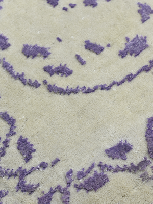 Torin Hand-knotted Wool & Bamboo Silk Rug - Purple Haze
