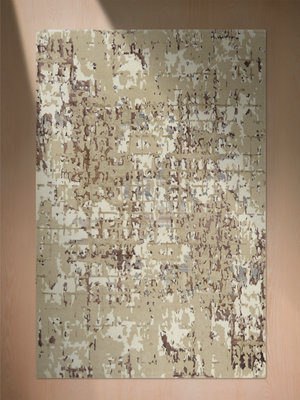 Avra Hand-knotted Wool & Bamboo Silk Rug - Beige