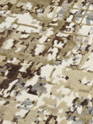 Avra Hand-knotted Wool & Bamboo Silk Rug - Beige