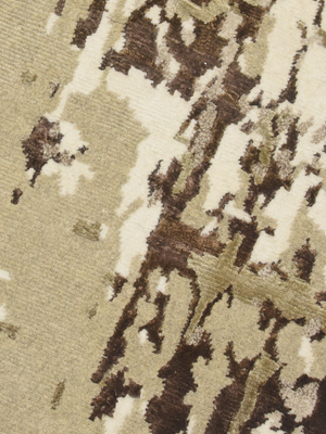 Avra Hand-knotted Wool & Bamboo Silk Rug - Beige