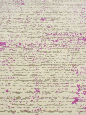 Kaelith Hand-Knotted Bamboo Silk Blend Rug - Violet