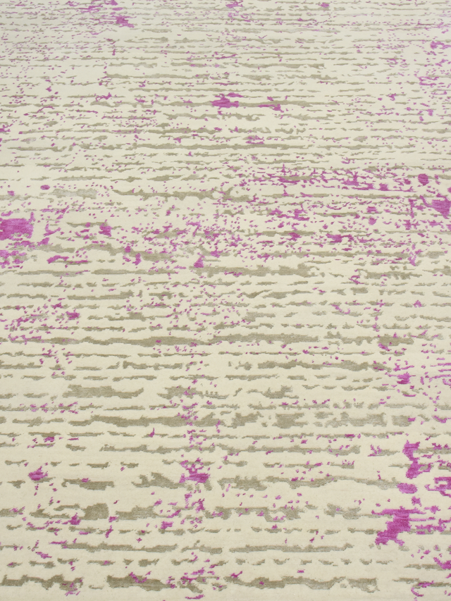 Kaelith Hand-Knotted Bamboo Silk Blend Rug - Violet