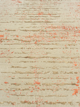 Orlune Hand-Knotted Bamboo Silk Blend Rug - Orange