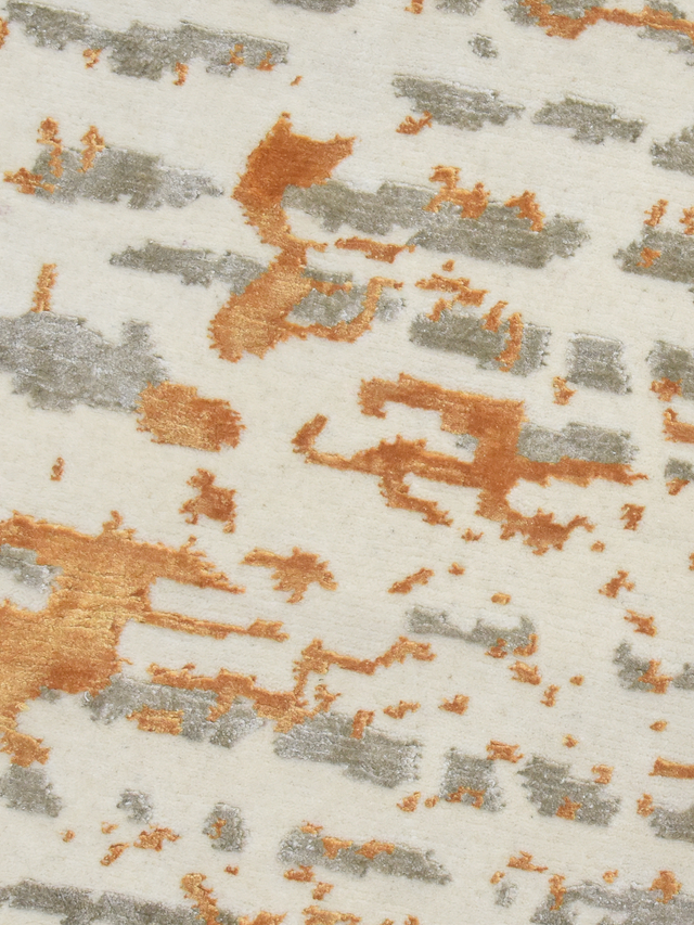 Norvale Hand-Knotted Bamboo Silk Blend Rug - Off-White