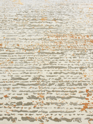 Norvale Hand-Knotted Bamboo Silk Blend Rug - Off-White