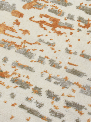 Norvale Hand-Knotted Bamboo Silk Blend Rug - Off-White