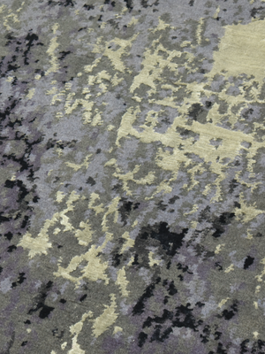 Sorellan Hand-Knotted Bamboo Silk Blend Rug - Quicksilver