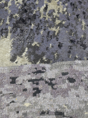 Sorellan Hand-Knotted Bamboo Silk Blend Rug - Quicksilver