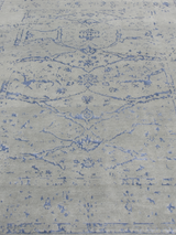 Kevar Hand-knotted Wool & Bamboo Silk Rug