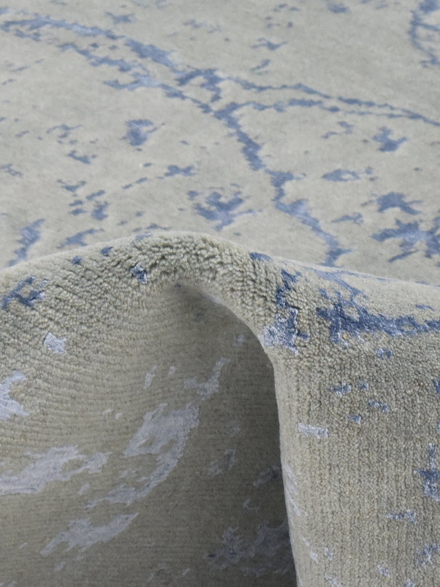 Kevar Hand-knotted Wool & Bamboo Silk Rug