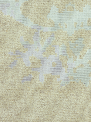 Varen Hand-knotted Wool & Bamboo Silk Rug - Beige