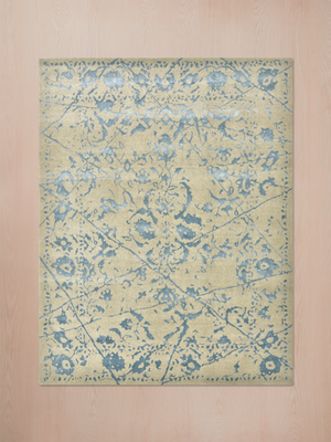 Nolan Hand-knotted Wool & Bamboo Silk Rug - Beige