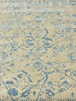 Nolan Hand-knotted Wool & Bamboo Silk Rug - Beige