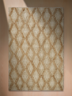 Koro Hand-woven Jute Rug - Natural