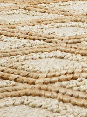 Koro Hand-woven Jute Rug - Natural