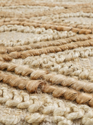 Koro Hand-woven Jute Rug - Natural