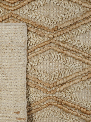 Koro Hand-woven Jute Rug - Natural